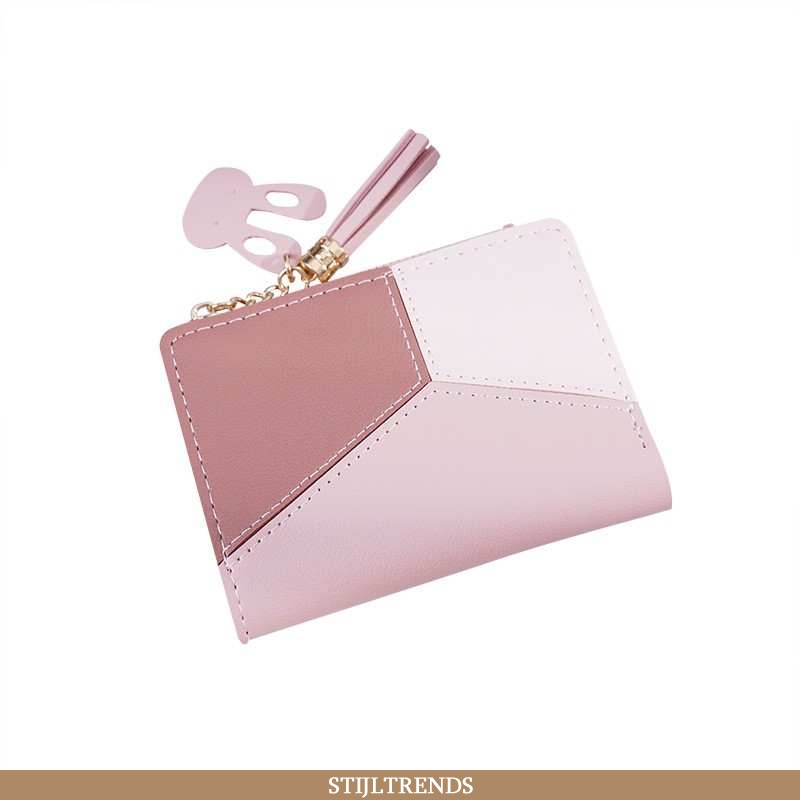 Portemonnee Dames Vintage Eenvoudige Roze
