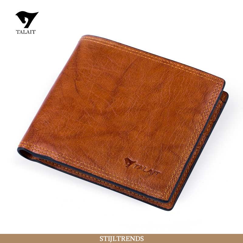 Portemonnee Heren Portefeuille Leren Kort Original