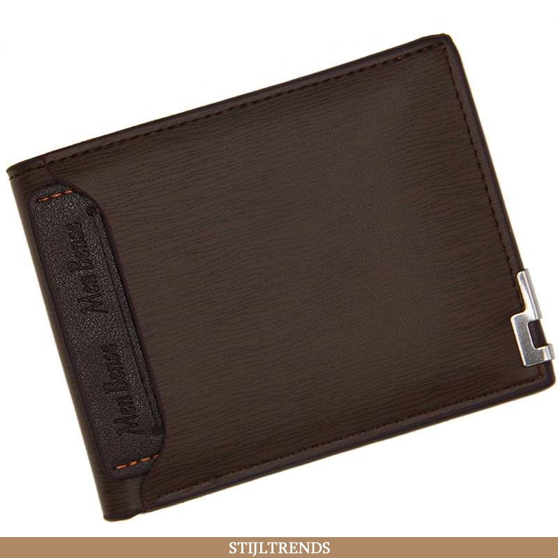 Portemonnee Heren Tas Leren Casual Bruin
