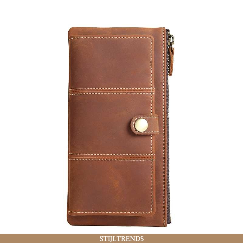 Portemonnee Heren Tas Leren Vintage Handgemaakte