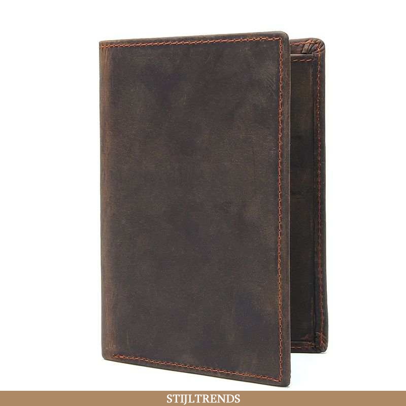 Portemonnee Heren Tas Leren Vintage Koe