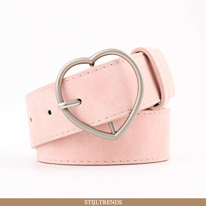 Riem Dames Leren Student Roze