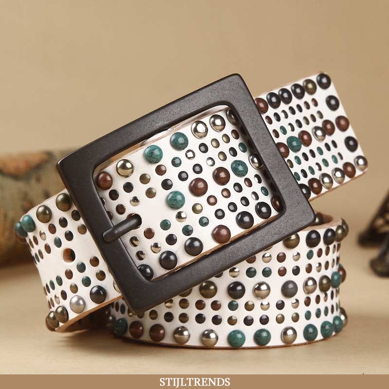 Riem Dames Spijkerbroek Jeans Leren Hippe Zuiver