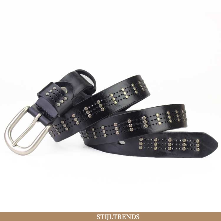 Riem Dames Spijkerbroek Jeans Leren Trendy Alle Wedstrijden