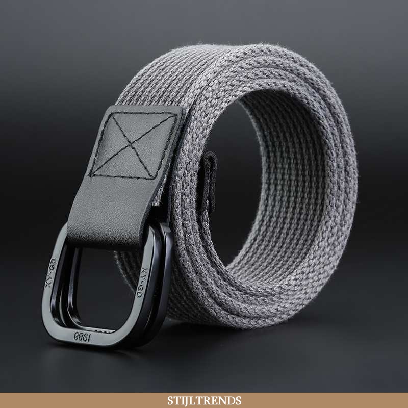 Riem Heren Canvas Outdoor Zwart