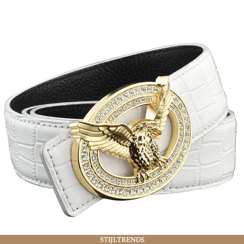 Riem Heren Leren Trendy Witte