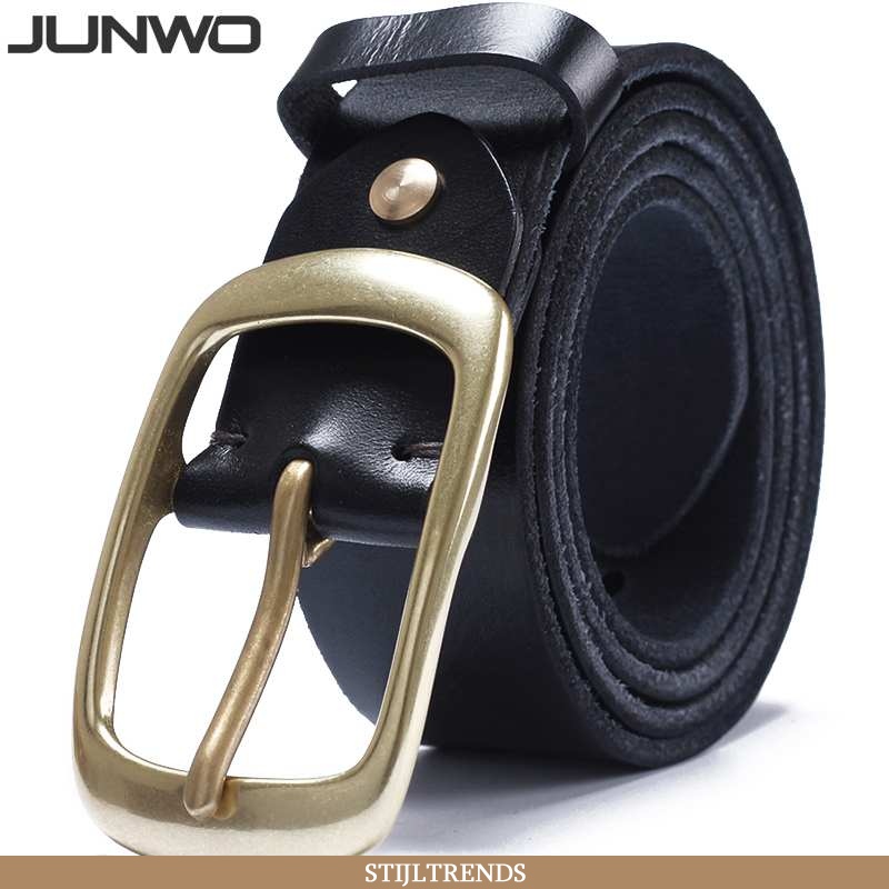 Riem Heren Spijkerbroek Jeans Leren Trendy Eenvoudige