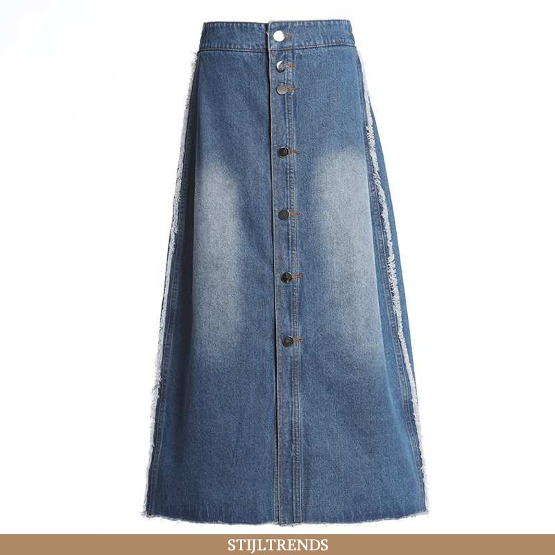 Rok Dames Denim Skinny Effen Kleur