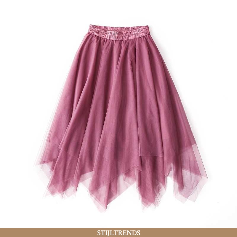 Rok Dames Hippe Rood Bordeaux