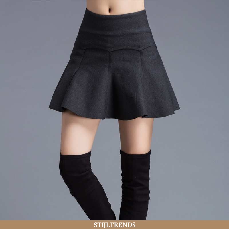Rok Dames Slim Fit Eenvoudige Zwarte