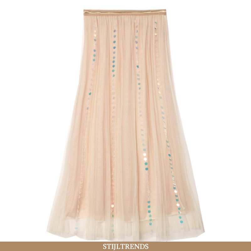 Rok Dames Tule Zomer Effen Kleur