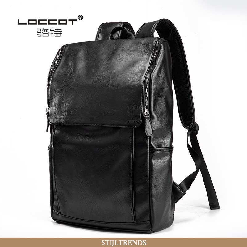 Rugzak Heren Schooltas Leren Trendy Reis