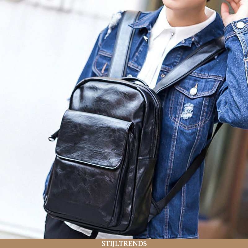 Rugzak Heren Tas Leren Casual Koe