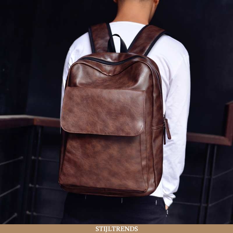 Rugzak Heren Tas Leren Trendy Mini
