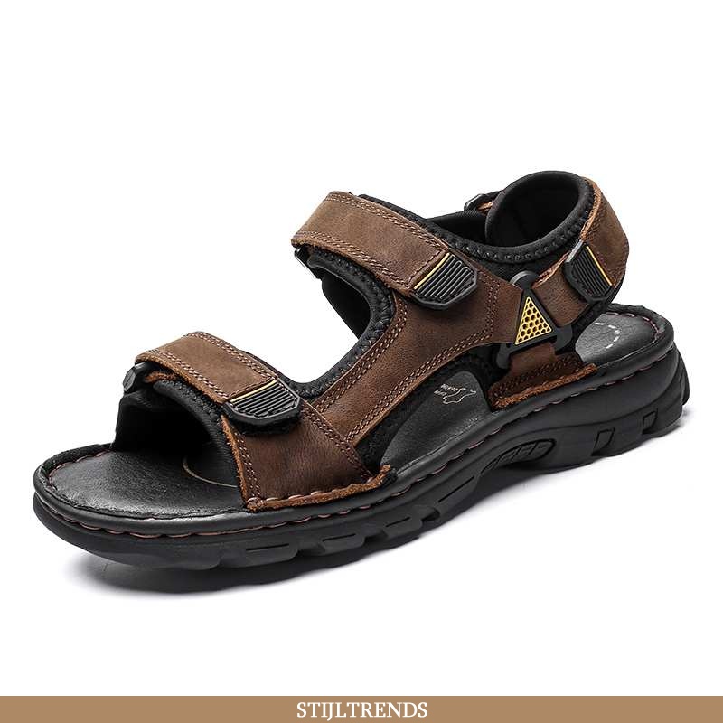 Sandalen Heren Sandaal Leren Strand Dual Gebruik