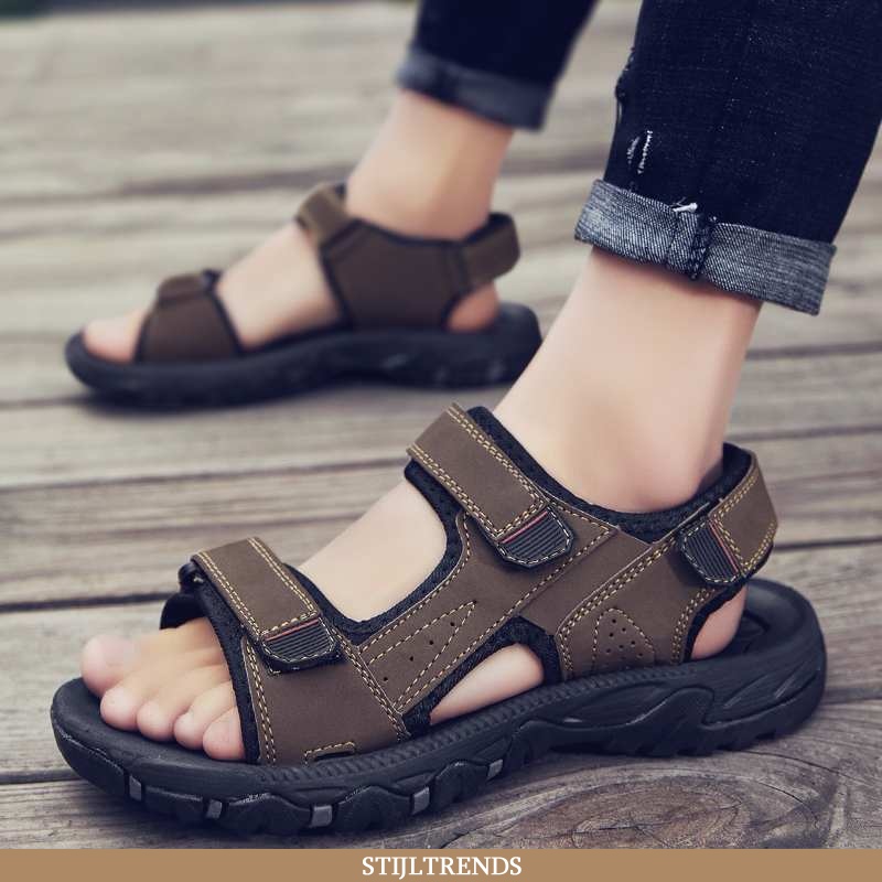 Sandalen Heren Sandaal Leren Zomer Bovenkleding