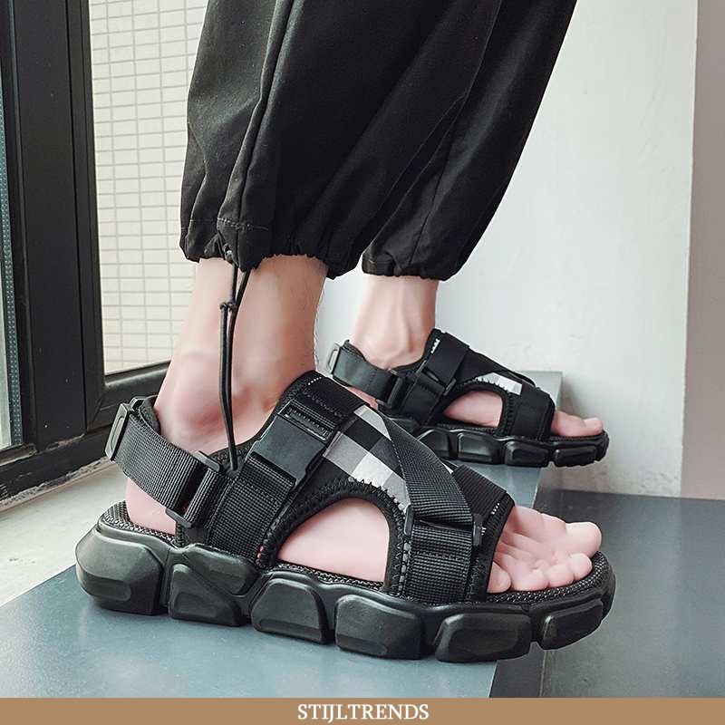 Sandalen Heren Sandaal Met Plateauzool Bovenkleding