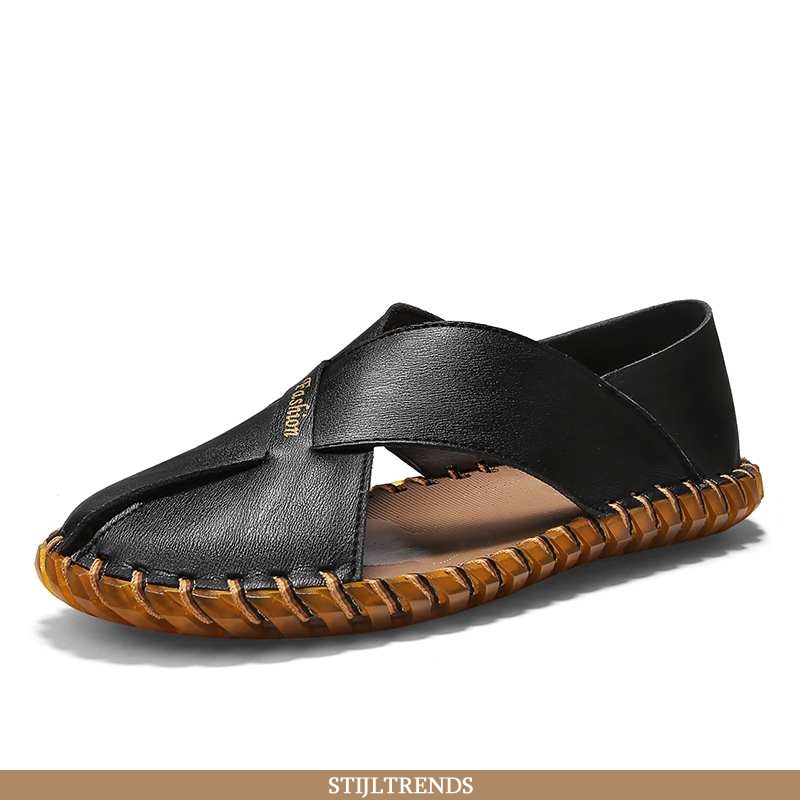 Slipper pantoffels sandaal sandalen heren leren strand zomer
