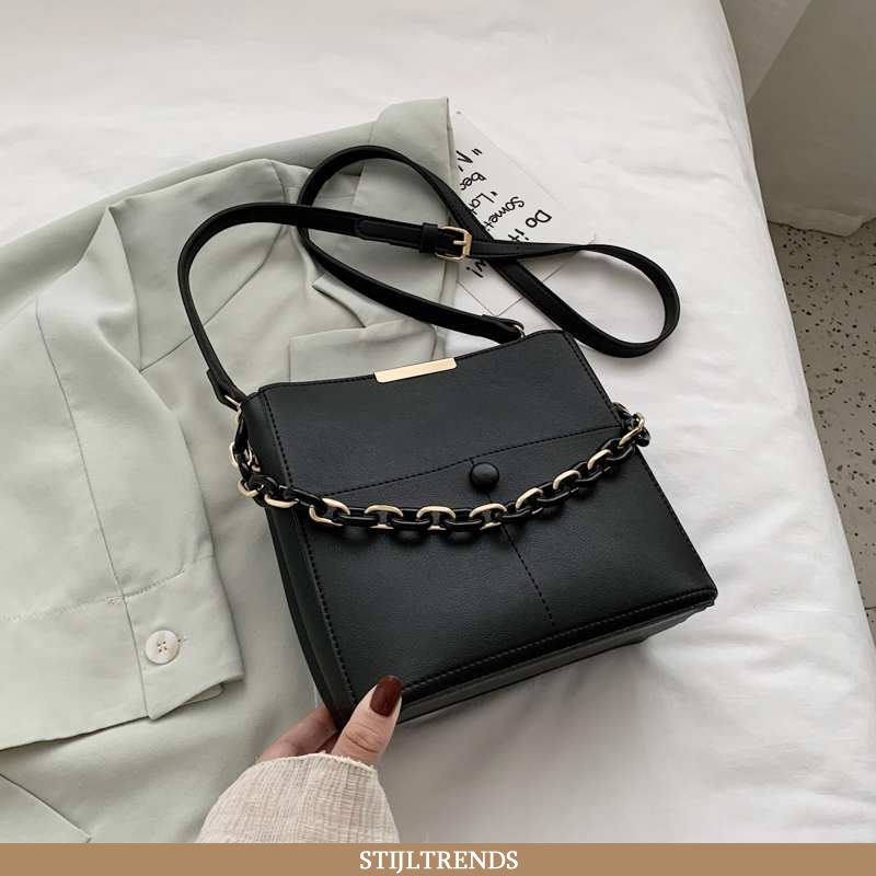Schoudertas Dames Messenger Tas Hippe Zwart