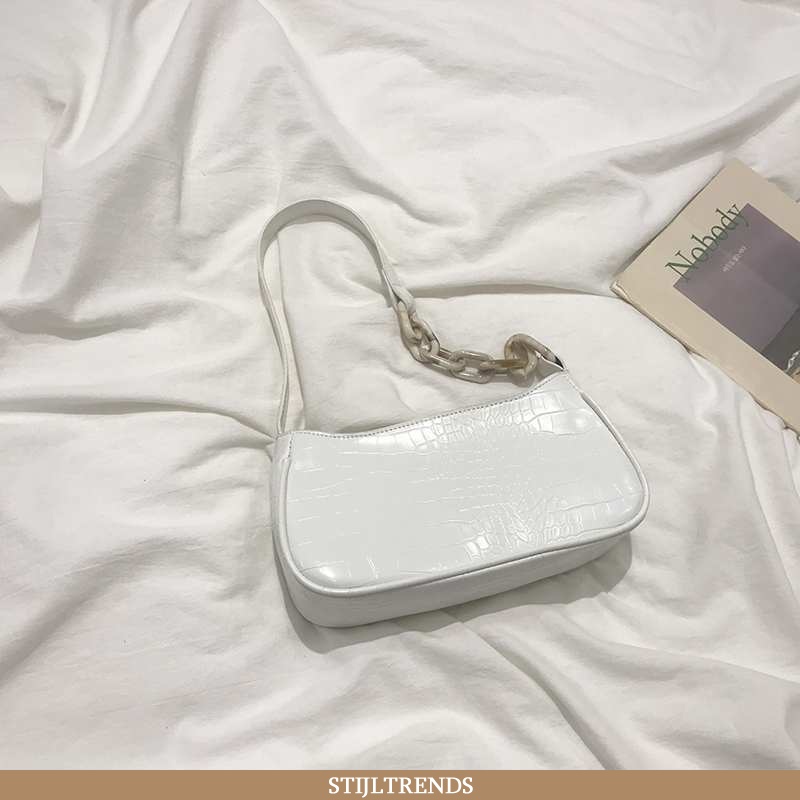 Schoudertas Dames Tas Trendy Wit