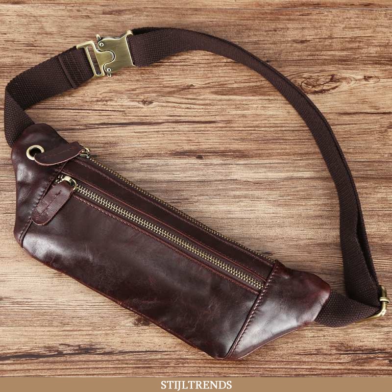 Schoudertas Heren Messenger Tas Leren Outdoor Handgemaakte
