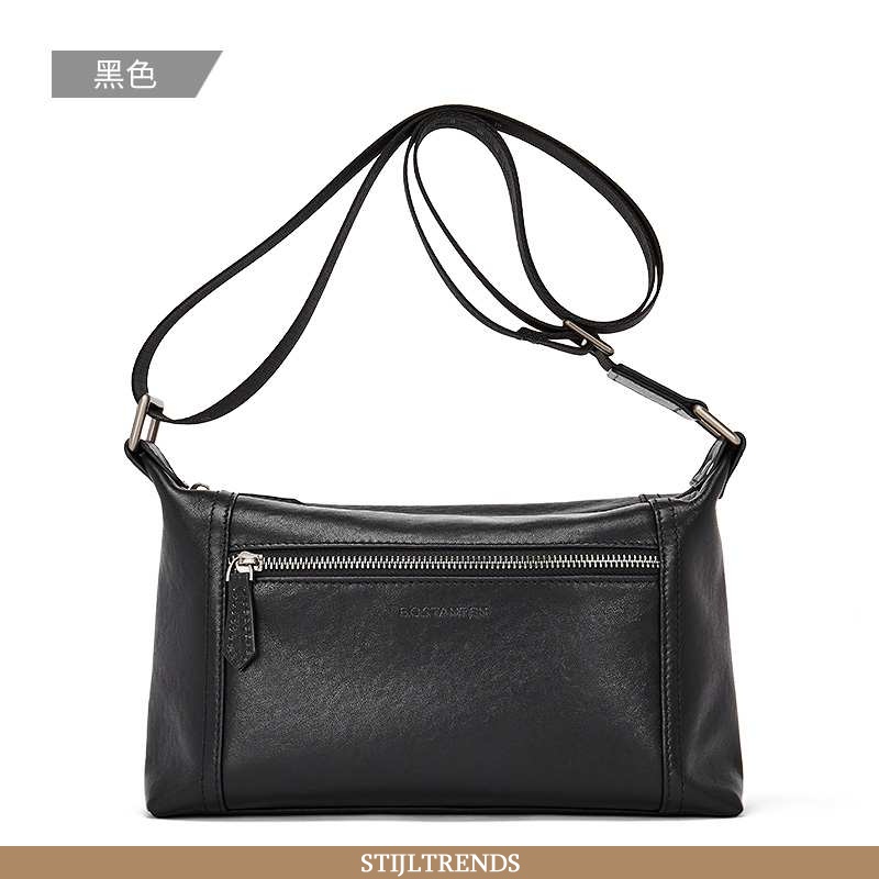 Schoudertas Heren Messenger Tas Trendy Zwart