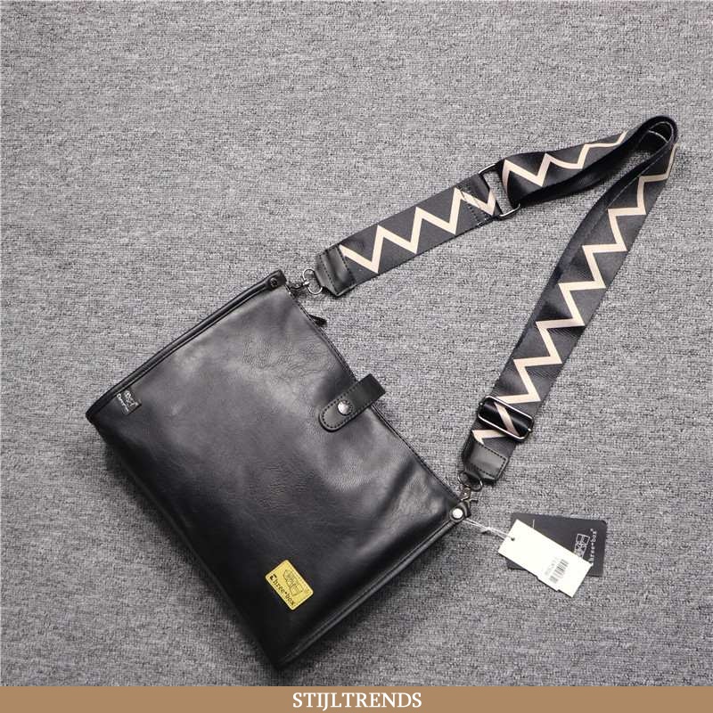 Schoudertas Heren Tas Trendy Zwart
