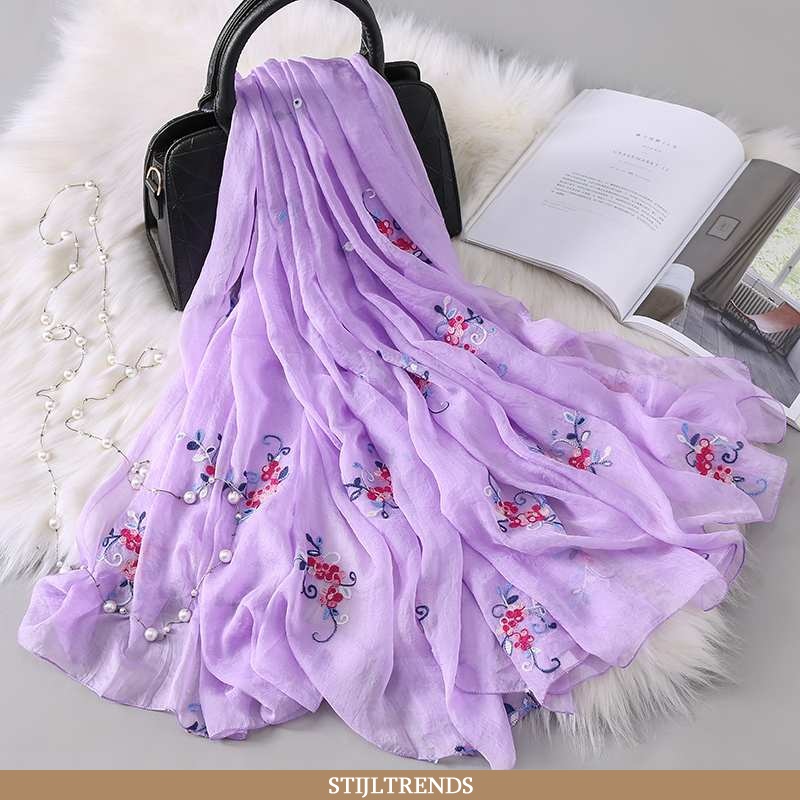 Sjaal Dames Chiffon Herfst Grote