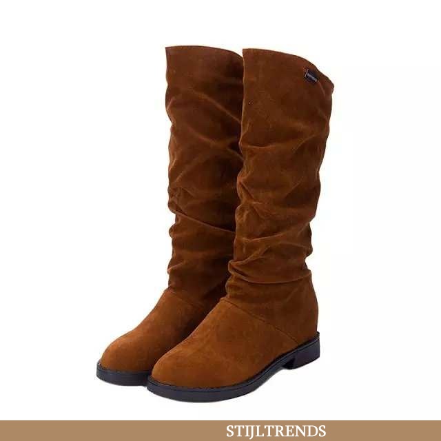 Sneeuwlaarzen Dames Laars Suede Herfst Midden