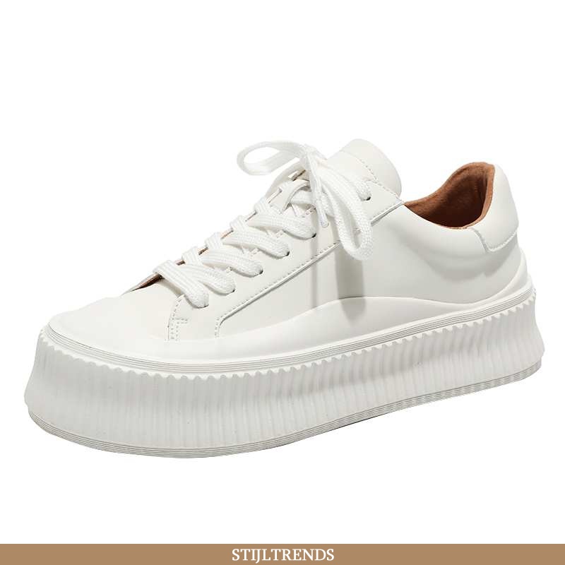 Sportschoenen Dames Skateboard Schoenen Leren Dunne Mini
