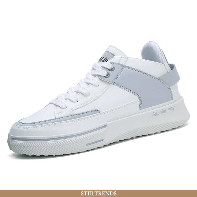 Sportschoenen Heren Schoenen Met Plateauzool Wit