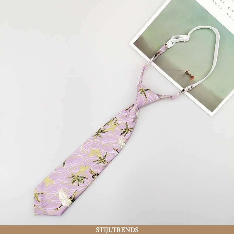 Stropdas Dames Overhemd Trendy Roze