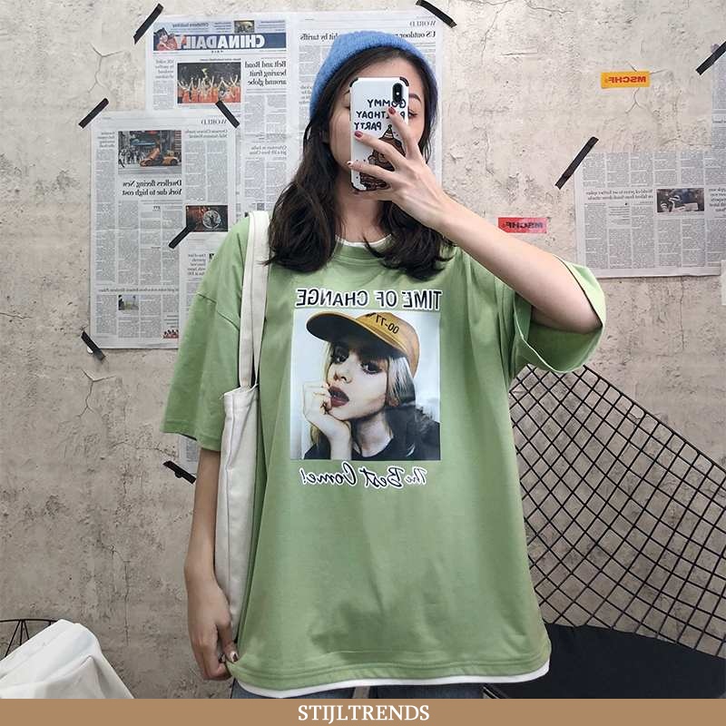 T-shirts Dames Baggy Groen