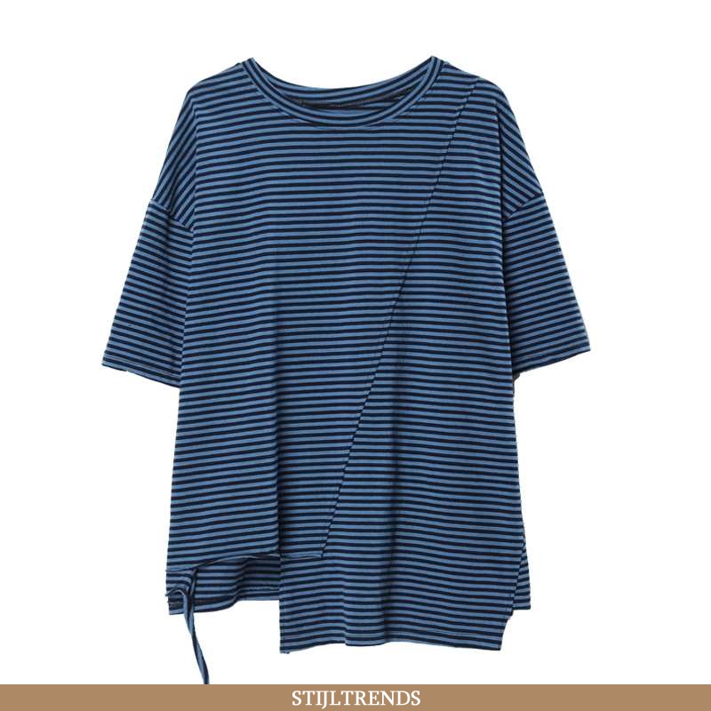T-shirts Dames Hippe Persoonlijk Blauwe