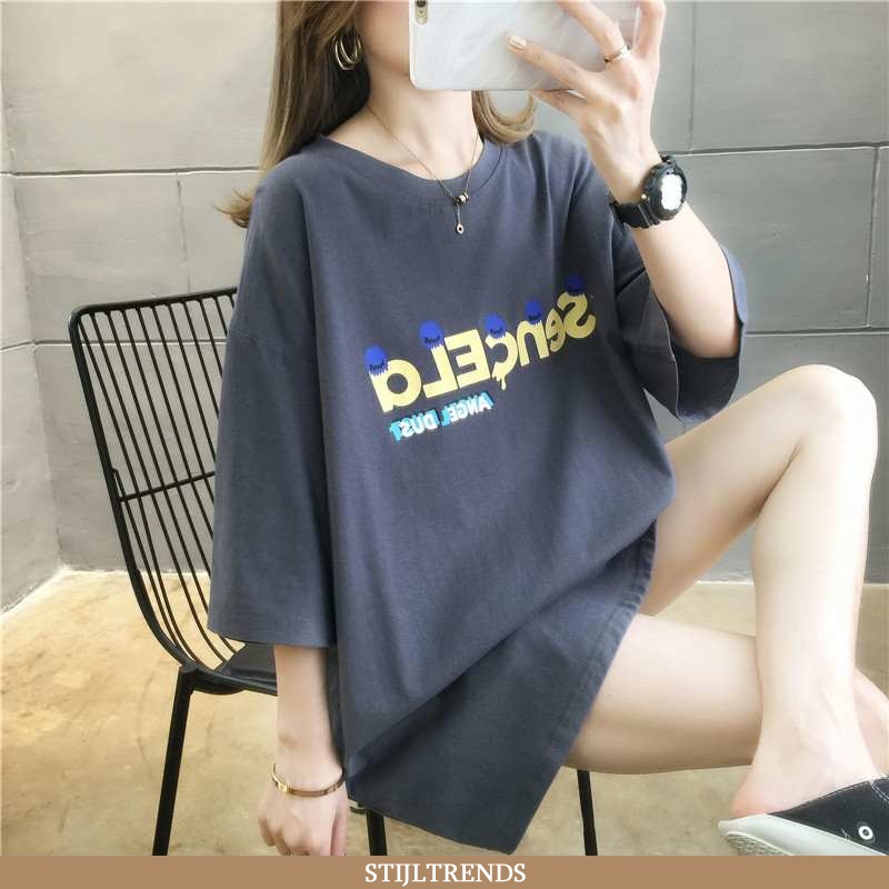 T-shirts Dames Katoenen Grote Maten Vrouwen