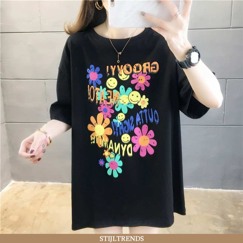 T-shirts Dames Katoenen Lange Vrouwen