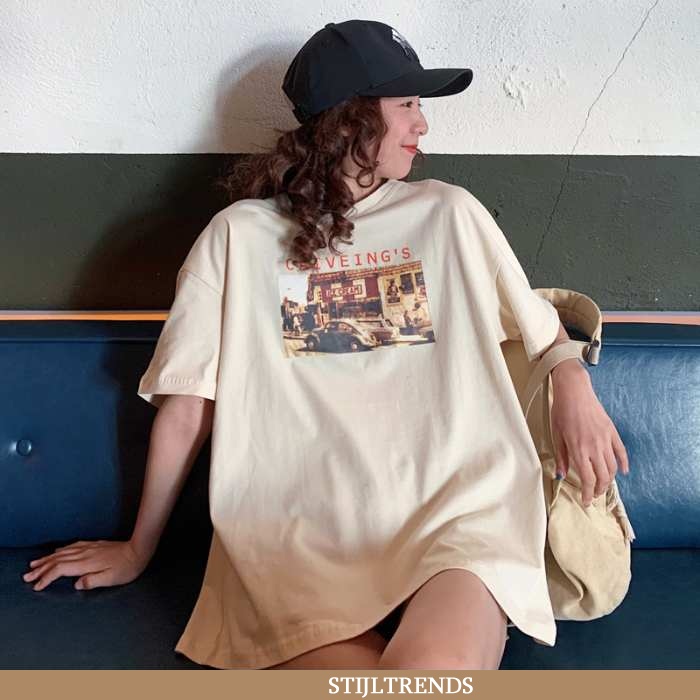T-shirts Dames Katoenen Print Vrouwen