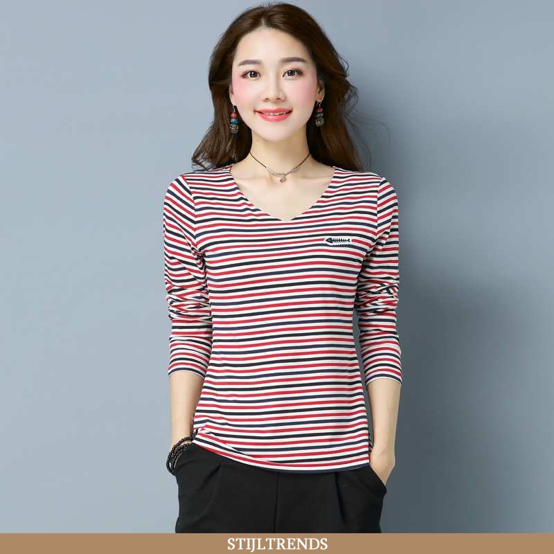 T-shirts Dames Klassiek Rood
