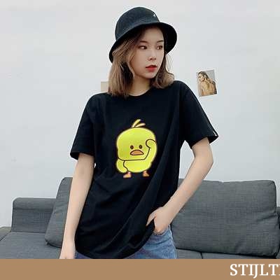 T-shirts Dames Korte Mouw Vrouwen Zwarte