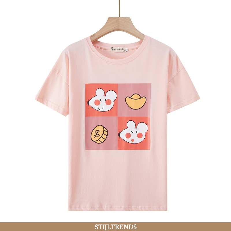 T-shirts Dames Zomer Alle Wedstrijden Roze