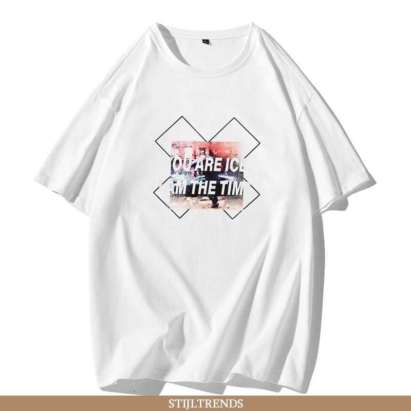 T-shirts Heren Comfort Ronde Hals Witte