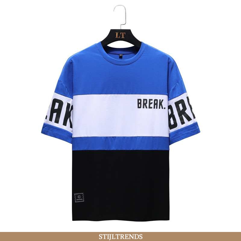 T-shirts Heren Hoodie Katoenen Korte Mouw Halve Mouw