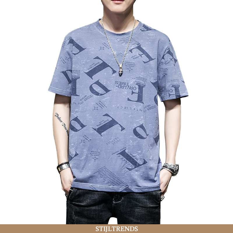 T-shirts Heren Katoenen Kort Zuiver