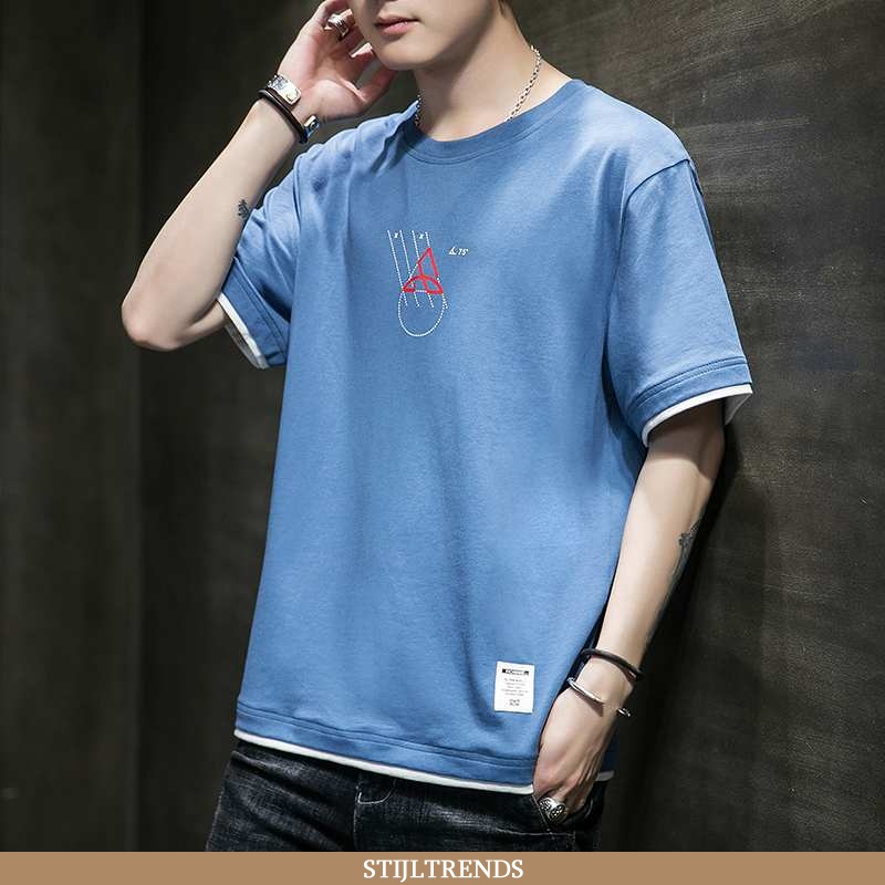 T-shirts Heren Katoenen Trendy Zuiver
