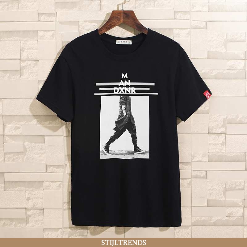 T-shirts Heren Korte Mouw Mannen Zwarte