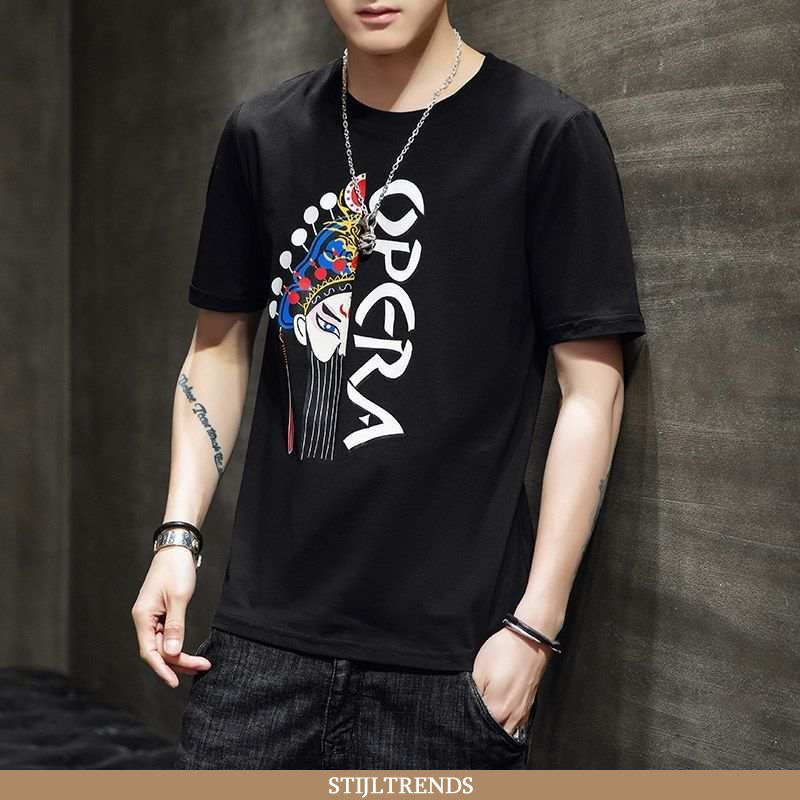 T-shirts Heren Trendy Nieuw Zwarte