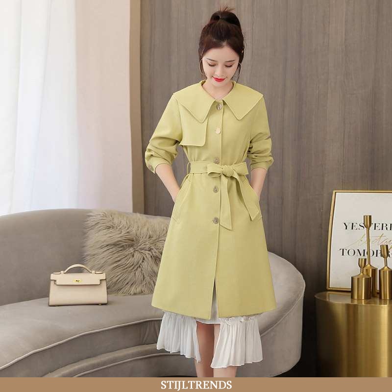 Trenchcoat Dames Jas Baggy Ontwerp