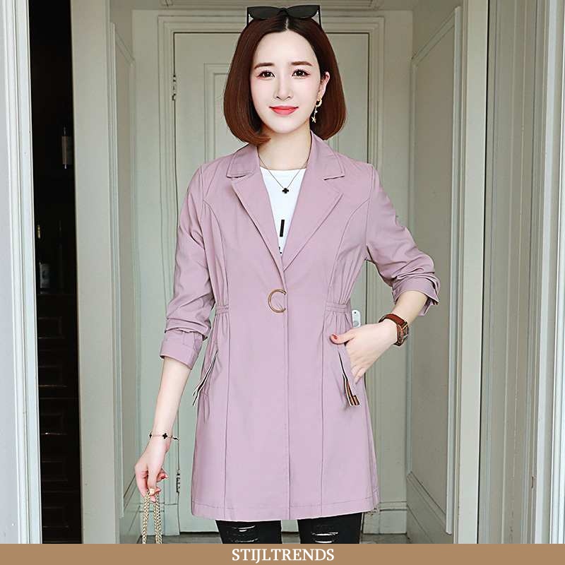 Trenchcoat Dames Jas Lange Vrouwen