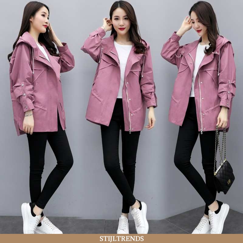 Trenchcoat Dames Jas Lente Gemiddelde