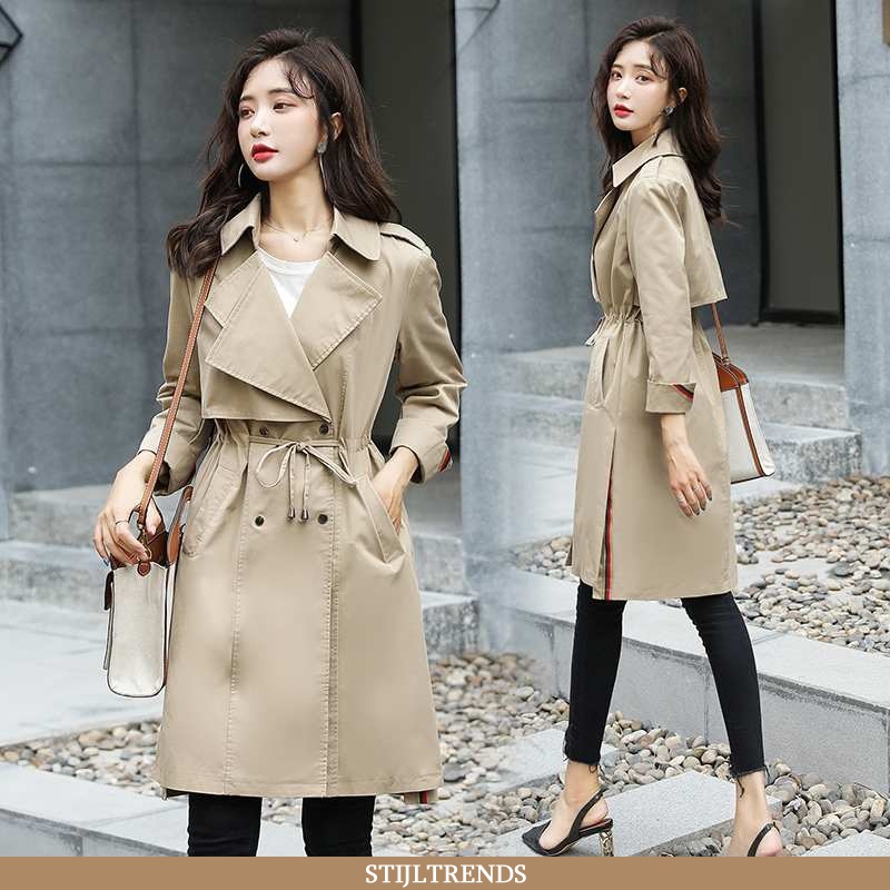 Trenchcoat Dames Pak Herfst Elegante